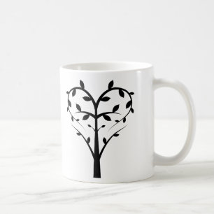 kärlek träd ornate kaffemugg