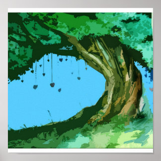 Kärlek Träd Poster