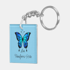 Kärlek transformerar Hate Butterfly Acrylic Keycha