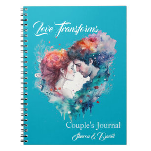 Kärlek Transformerar Par Journal Anteckningsbok