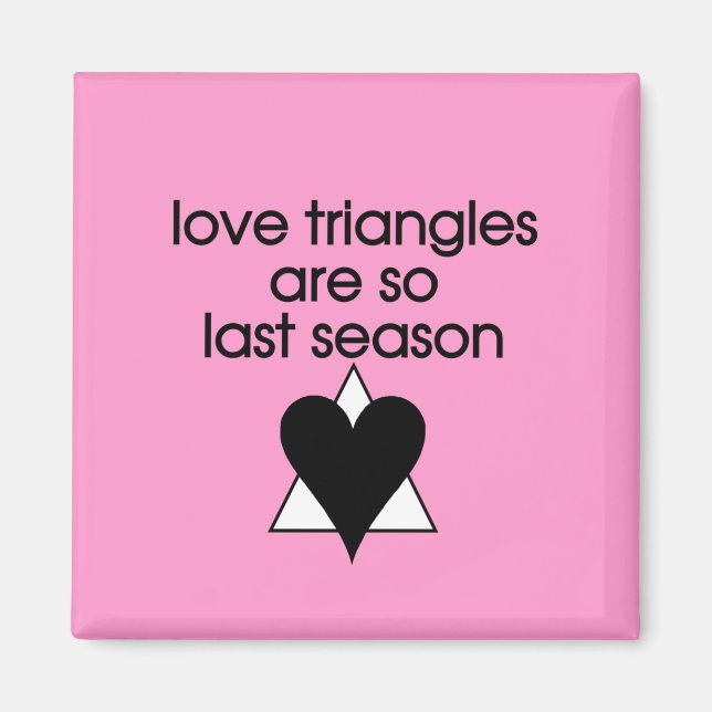 Kärlek Triangles Magnet (Framsidan)