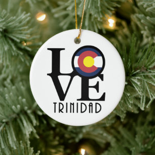 KÄRLEK Trinidad Colorado Julgransprydnad Keramik