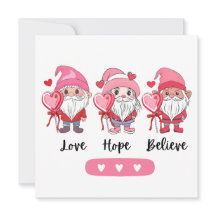Kärlek, tro det söta, platta Valentines day-kortet