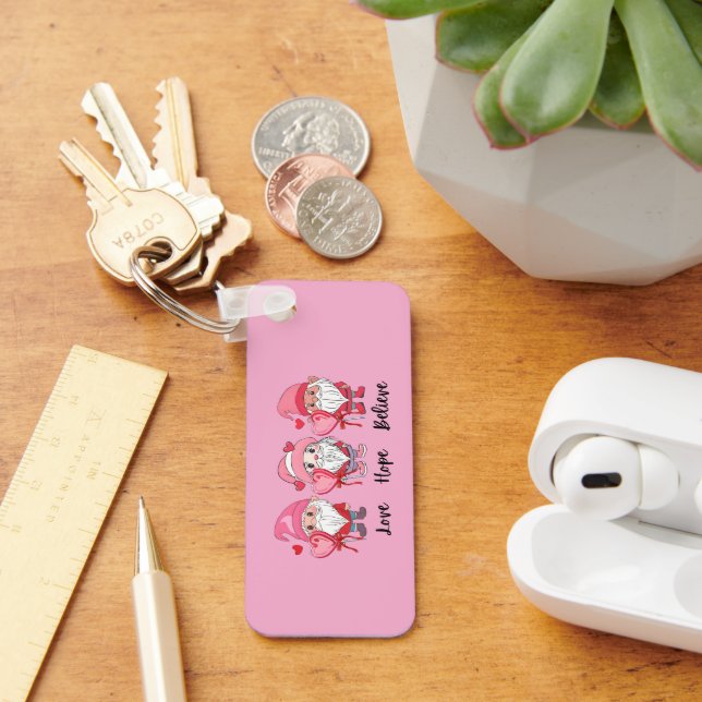 Kärlek, tro på Valentines day Nyckelring (Skrivbord)