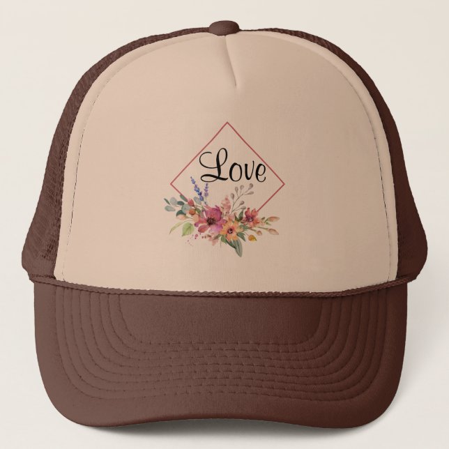 Kärlek Trucker Hatt Keps (Framsida)