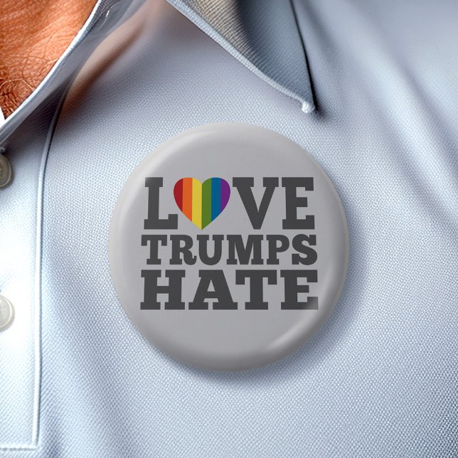 Kärlek Trumps Hate - Anti Donald Trump Knapp (Skapare uppladdad)