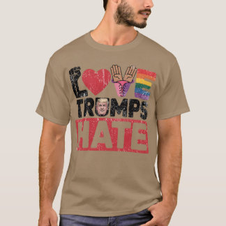 KÄRLEK TRUMPS HATE T SHIRT