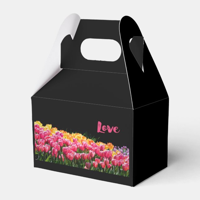 Kärlek Tulip Garden Presentaskar (Framsidan Sidan)