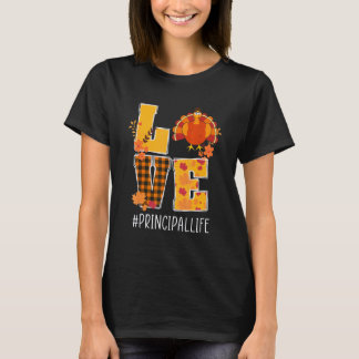 Kärlek Turkiet Huvudlärare Liv Tacksägelse Te T Shirt