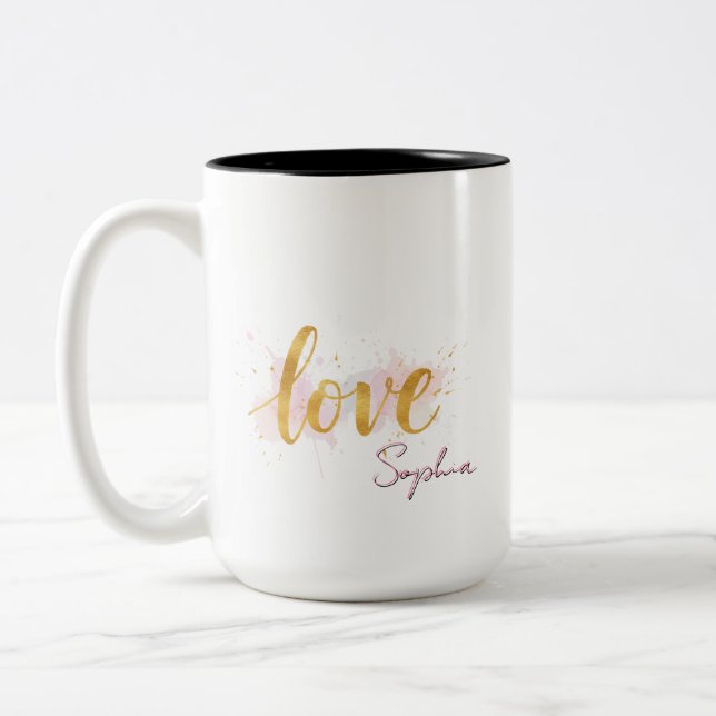 Kärlek Två-Tonad Mugg (Vänster)