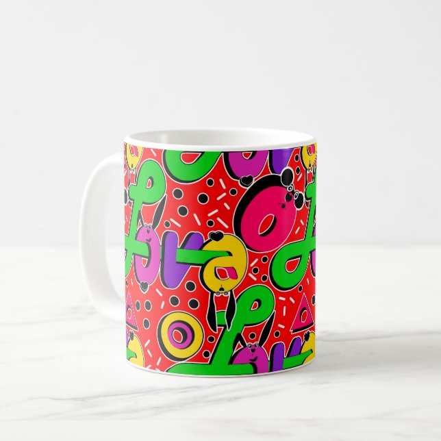 Kärlek, typografi kaffemugg (Framsida vänster)