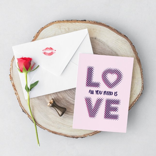 Kärlek-typografi. Kort (Skapare uppladdad)