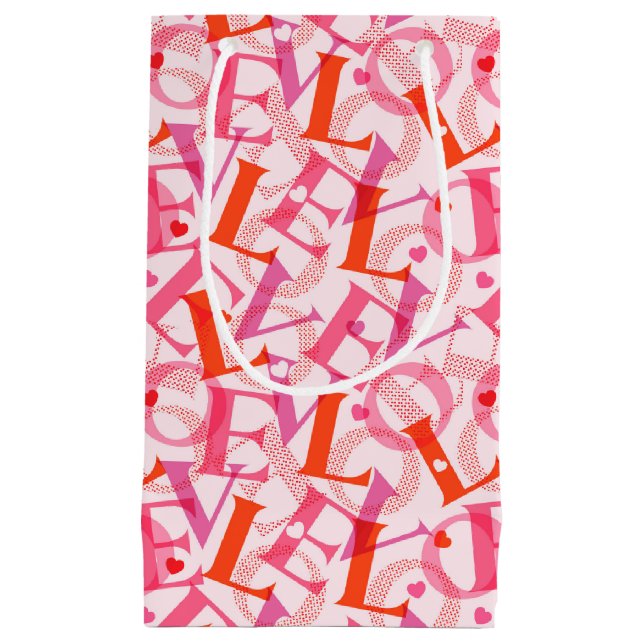 KÄRLEK Typografi Mönster Alla hjärtans dag (Framsidan)