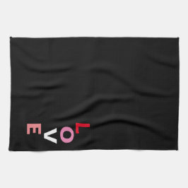 Kärlek Typografi Valentines day Kökshandduk