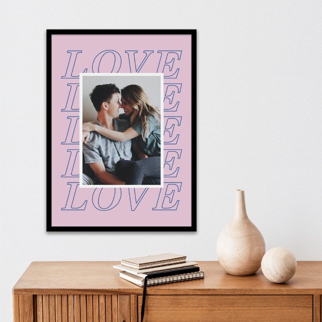 Kärlek Typography Valentine Day Poster - Lavender (Skapare uppladdad)