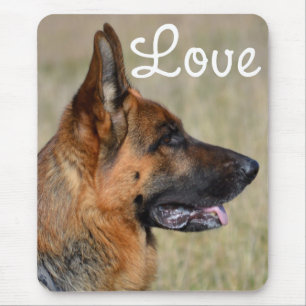 Kärlek tysk schepherd Puppy Hund Mousepad Musmatta