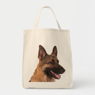 Kärlek tysk shepherd Puppy Hund Livsmedel Tote Bag Tygkasse