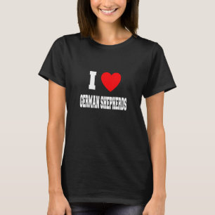 Kärlek tyska shepherdar t shirt