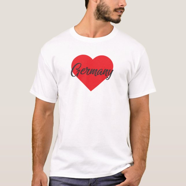 Kärlek Tyskland T Shirt (Framsida)