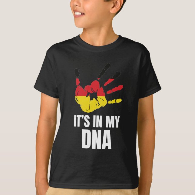 Kärlek Tyskland tyskt Pride i min DNA-tyska familj T Shirt (Framsida)