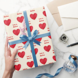 Kärlek U, anpassat namn Alla hjärtans dag Presentpapper