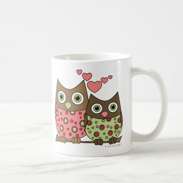 Kärlek Uggla Kaffemugg (Höger)