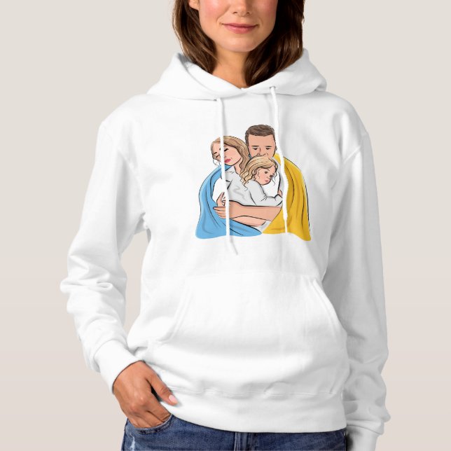 Kärlek Ukraina T Shirt (Framsida)