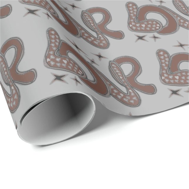 Kärlek under 1960-talet stil presentpapper (Rullad Hörn)