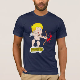 "Kärlek under flygning: Cupid Arrow Graphic T-Shir T Shirt