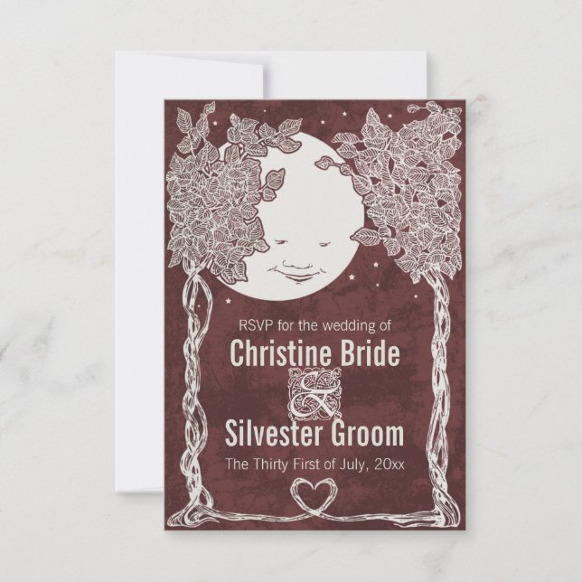 Kärlek under stjärnor, 3,5 x 5 OSA Kort (Framsida)