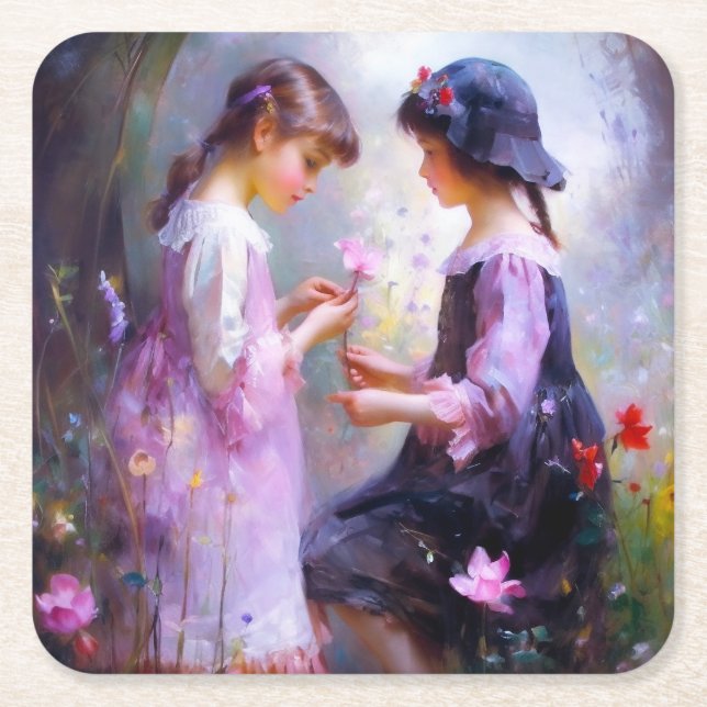 Kärlek Underlägg Papper Kvadrat (Framsidan)