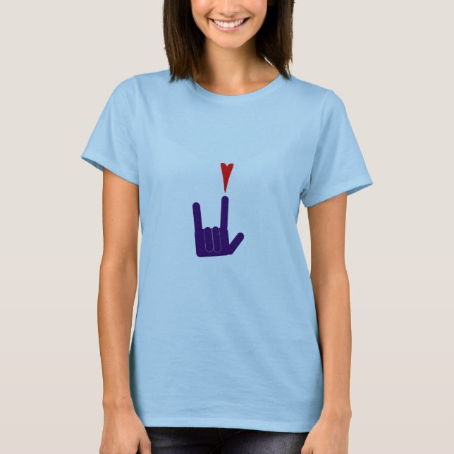 kärlek undertecknar t-shirt (Framsida)