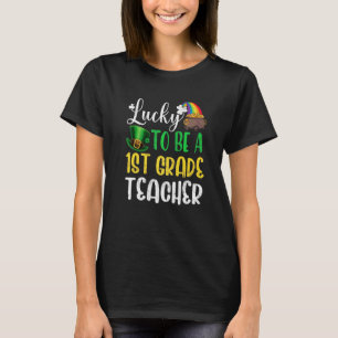 Kärlek undervisande 1:a Klass Shamrock St patricks T Shirt