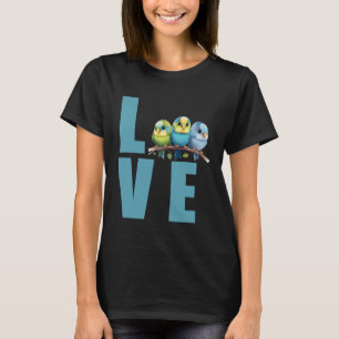 Kärlek Undulat Mamma Undulat Parakit Fågel 22 T Shirt