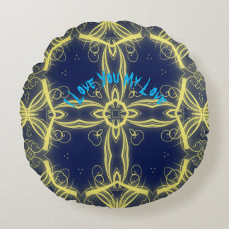 Kärlek unika lyxlejoupplysningar rund kudde