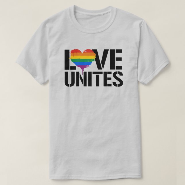 Kärlek Unites T Shirt (Design framsida)