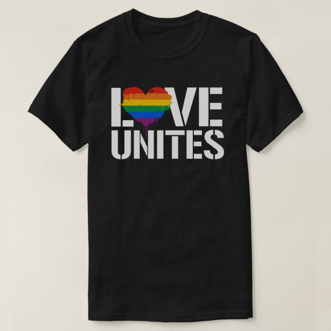 Kärlek Unites T Shirt (Design framsida)