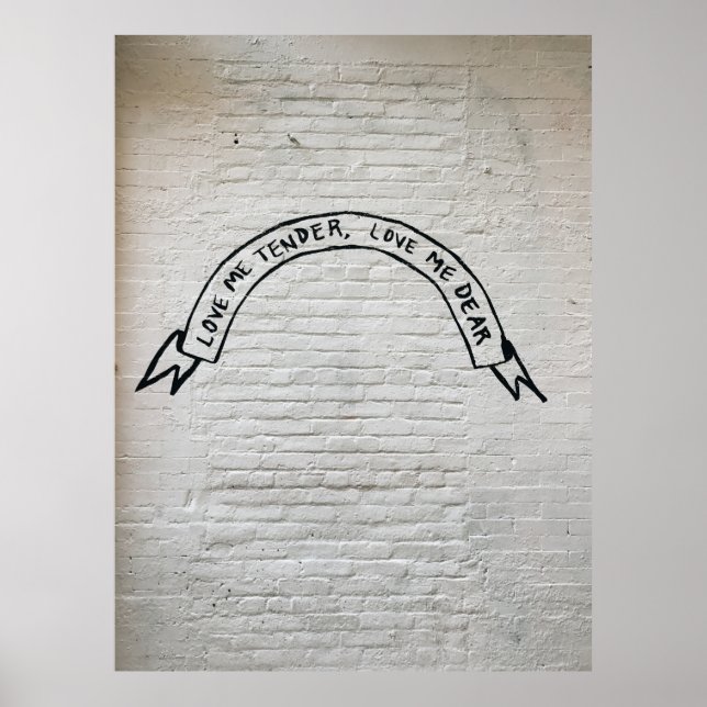 Kärlek: upphandla kärlek, kära väggcitat poster (Framsidan)