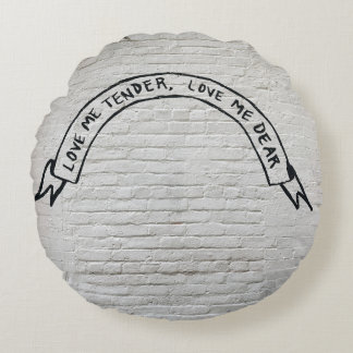 Kärlek: upphandla kärlek, kära väggcitat rund kudde