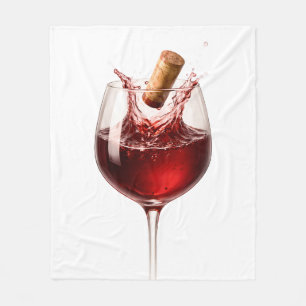 Kärlek Urkorkad Elegant Vinsprut Bröllopspresent Fleecefilt