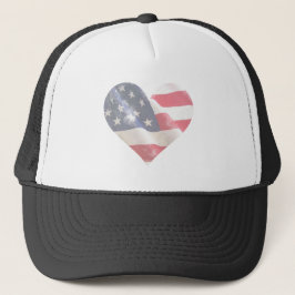 Kärlek USA Rustic Americana Flagga Stars Rand Keps
