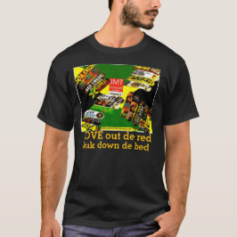 Kärlek ut de red. Grundläggande Mörk T-Shirt
