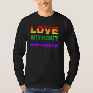 Kärlek utan att det påverkar LGBT Flagga Gay pride T Shirt