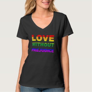 Kärlek utan att det påverkar LGBT Flagga Gay pride T Shirt