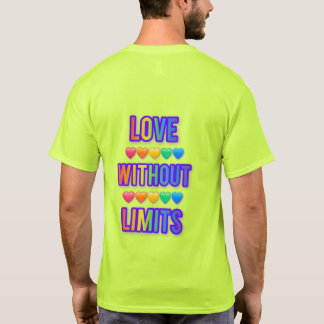 kärlek utan gränser romantisk t-shirt med citat