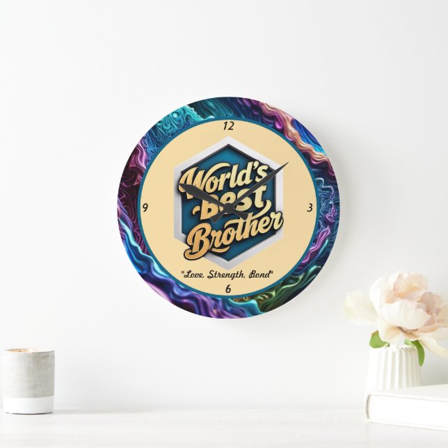 "Kärlek utan gränser" Stor Klocka (Hem)