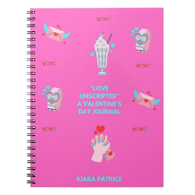 Kärlek utan skript: A Valentindagen Journal Anteckningsbok (Framsidan)
