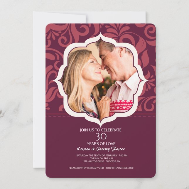 Kärlek utan slut Fotoinbjudan Inbjudningar (Framsida)