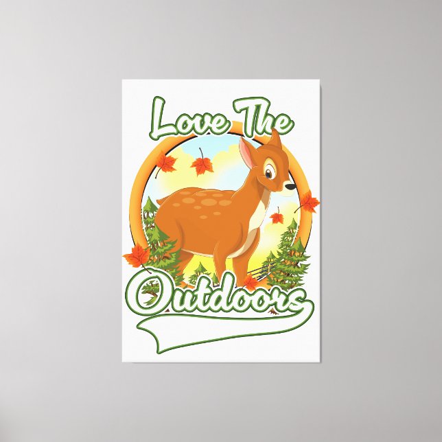 Kärlek utanför dörrarna canvastryck (Framsida)