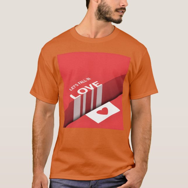 Kärlek utformar vänner t shirt (Framsida)